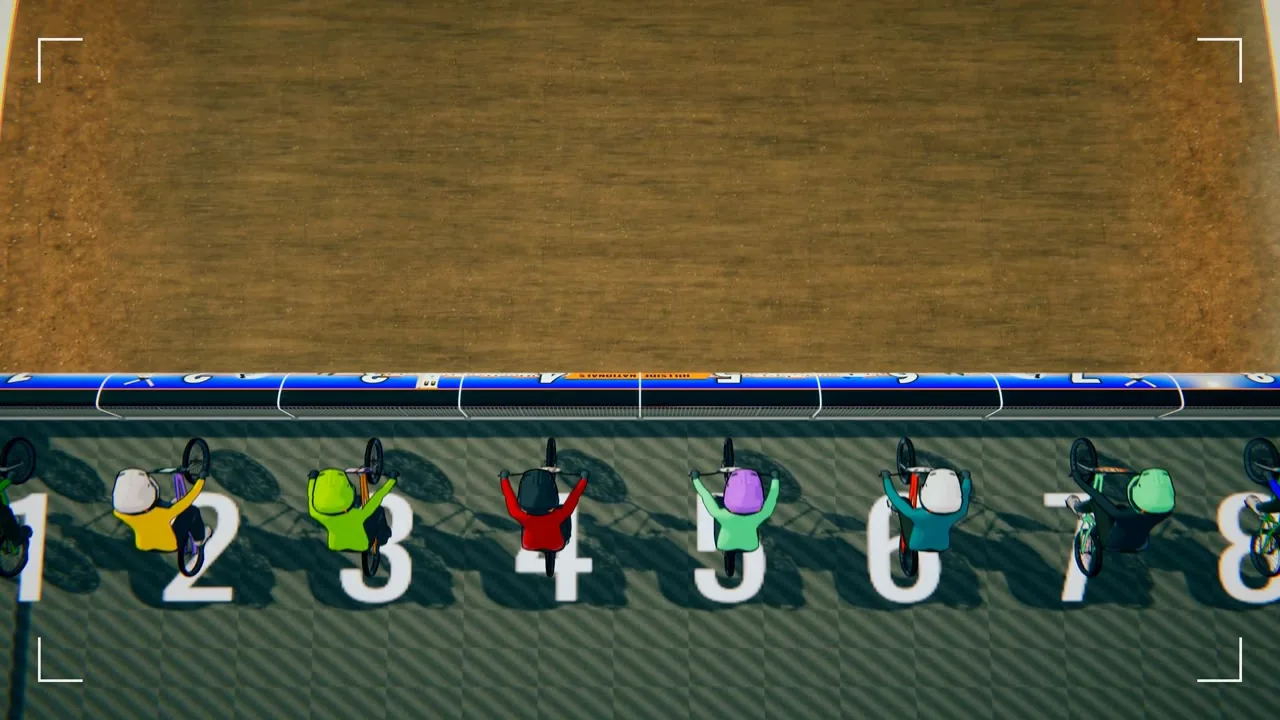 Actual racing capture from Podium Pro BMX Racing